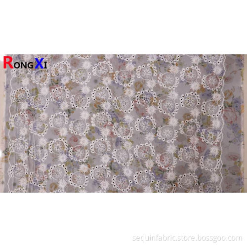 Tissu en mousseline de soie de vente chaude à bas prix